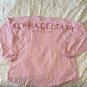 Alpha delta pi ADPi sorority spirit jersey shirt Lilly Pulitzer print